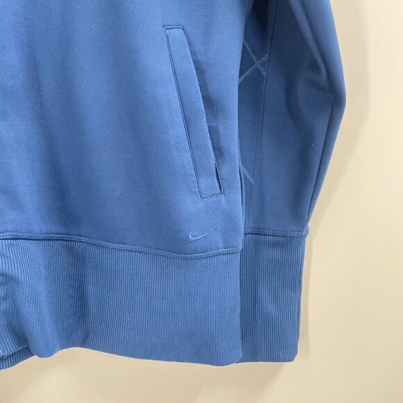 Nike Golf Dri Fit Blue Full Zip Collarless Jacket Mens Size Large Outdoor - Picture 11 of 13
